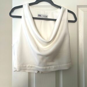 Zara Cowl Neck Sleeveless Top